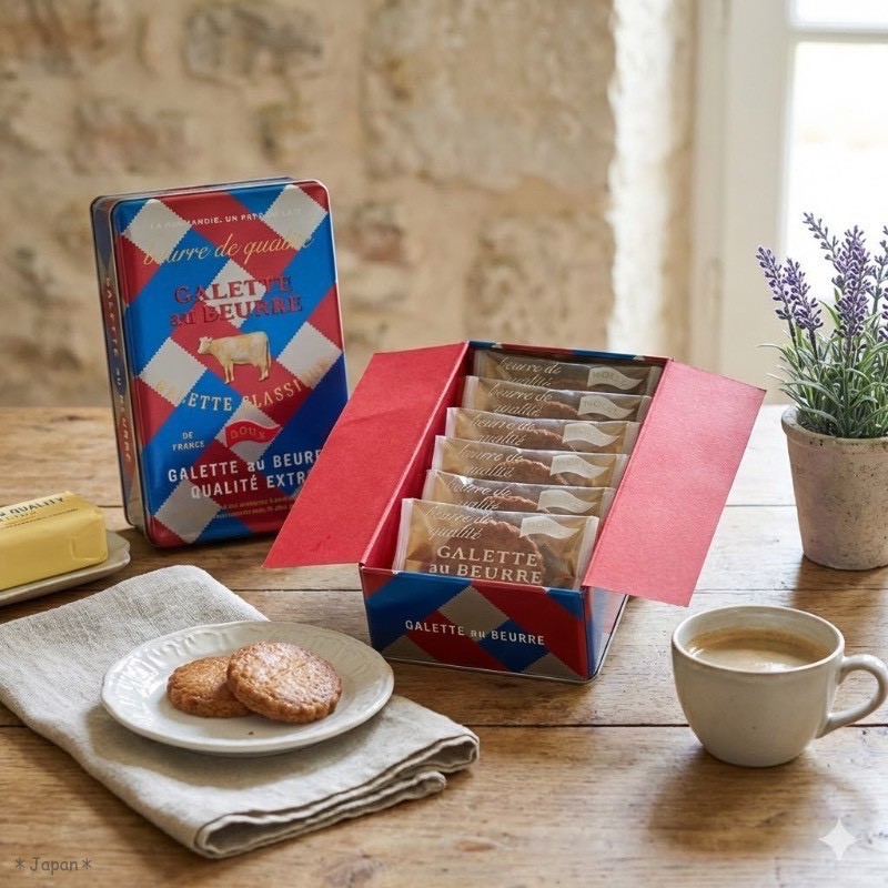 🇯🇵 日本 GALETTE au BEURRE【期間限定｜巧克力口味】厚燒莎布蕾鐵盒（6 入）