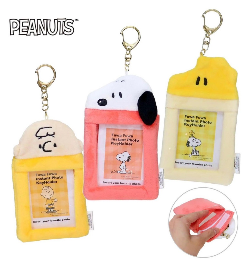 日本 🇯🇵PEANUTS 史努比系列 絨毛拍立得照片鑰匙圈